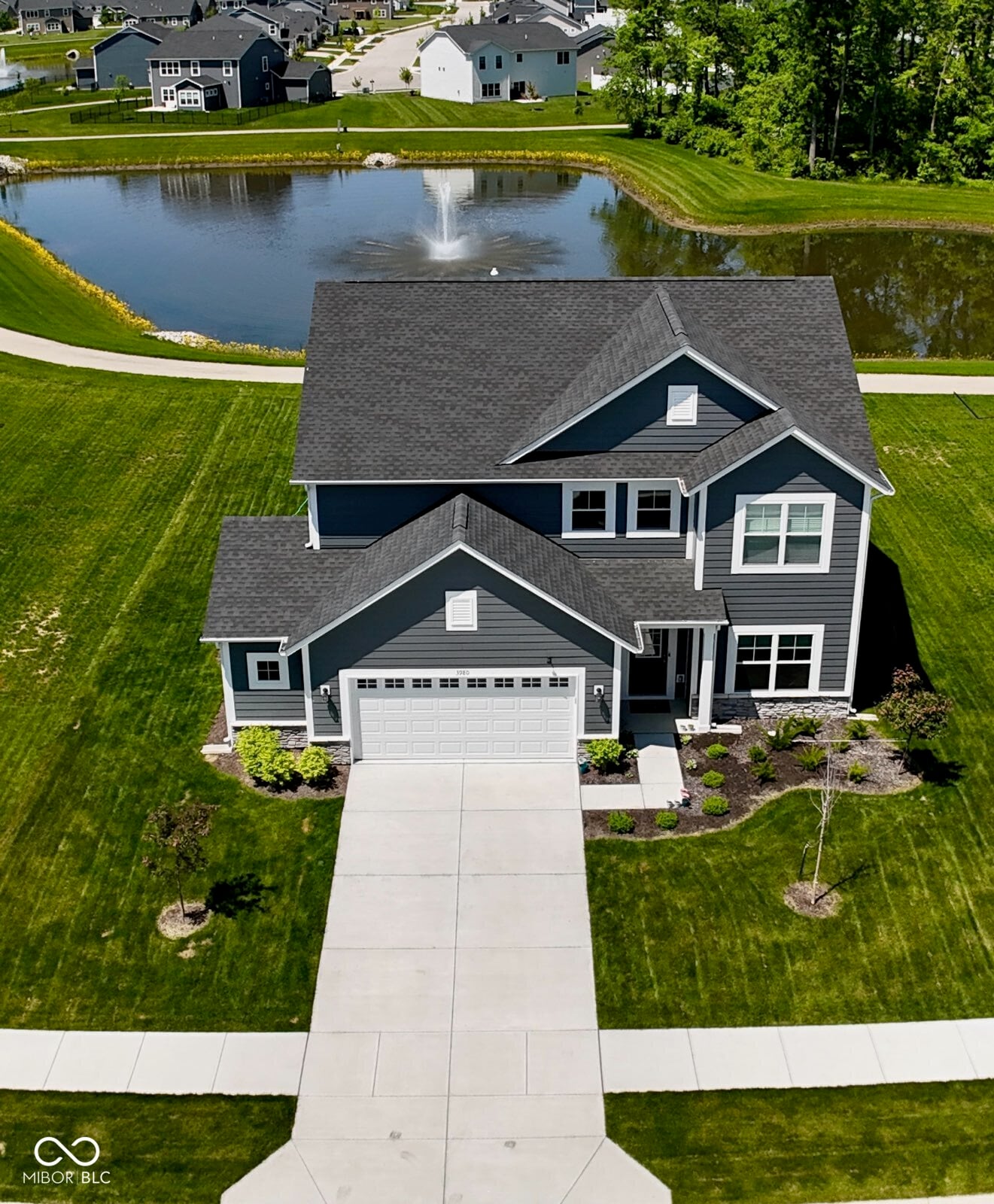 Aerial view at 3980 Railhead Avenue, Westfield, IN