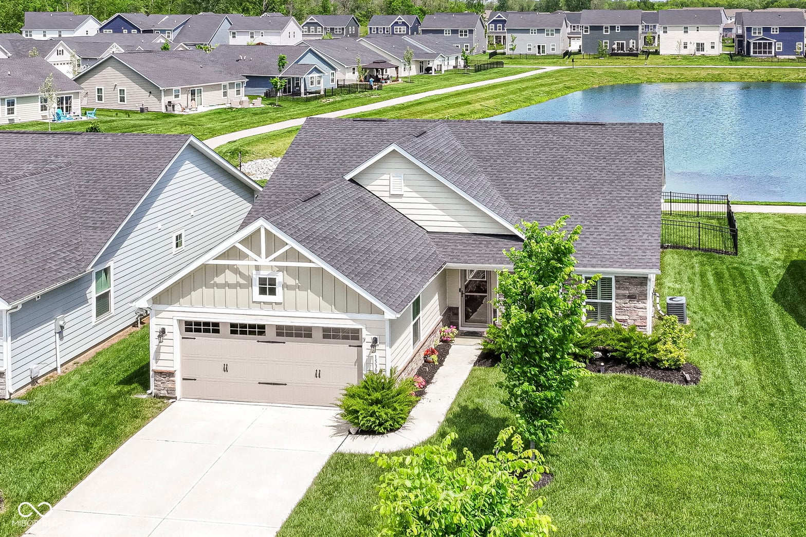 Aerial view at 1530 Gristmill Meadows Drive, Westfield, IN