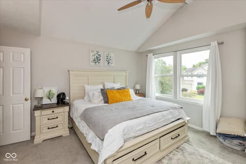 Primary bedroom at 8958 Wooster Court, Fishers, IN