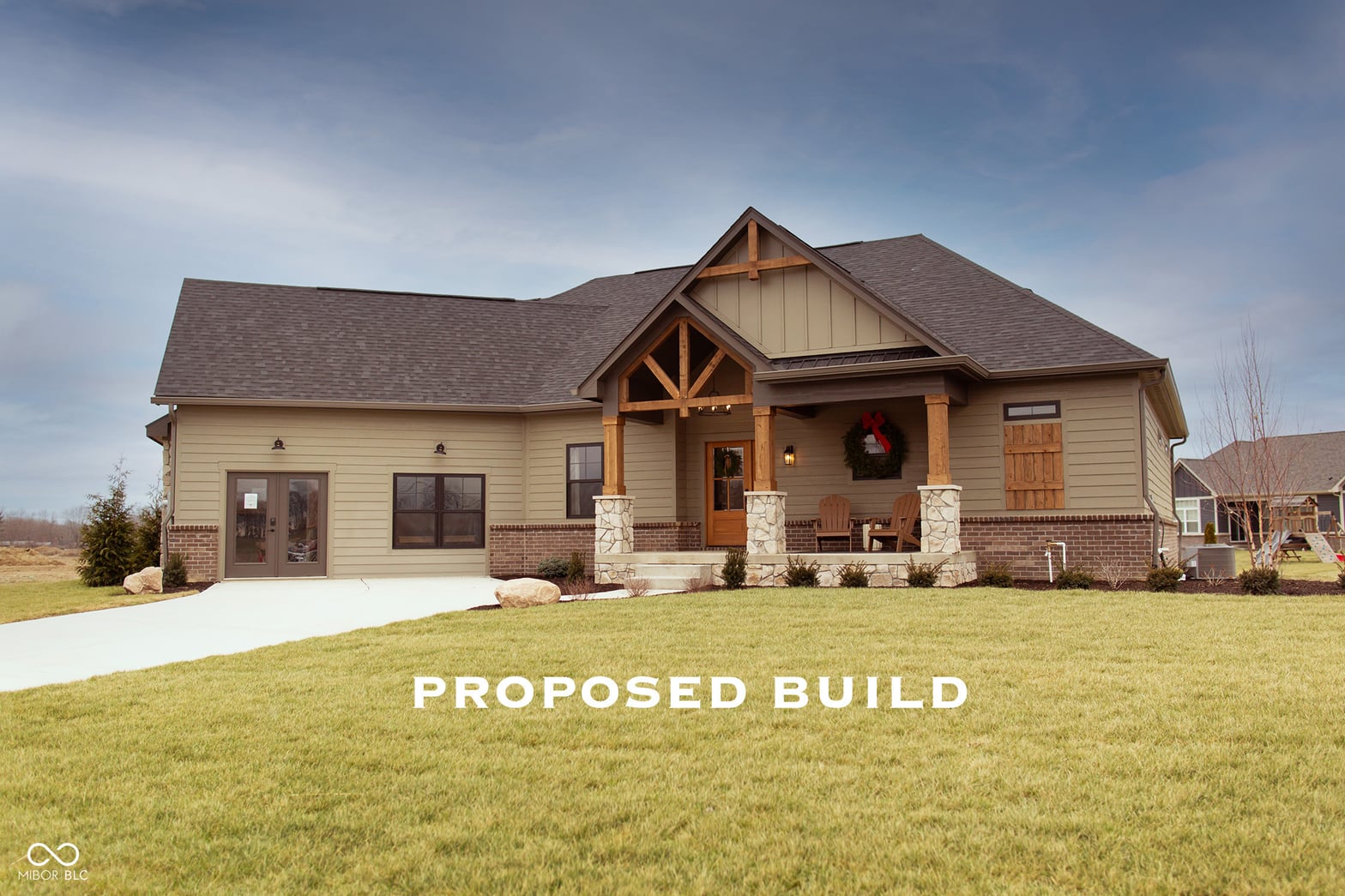 Front exterior at Lot 2 Vanderbilt Drive, Anderson, IN
