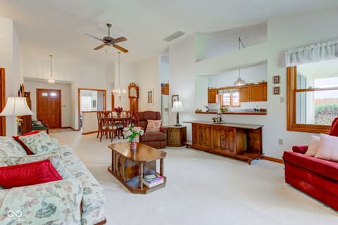 Living room at 12258 Charing Cross Road, Carmel, IN