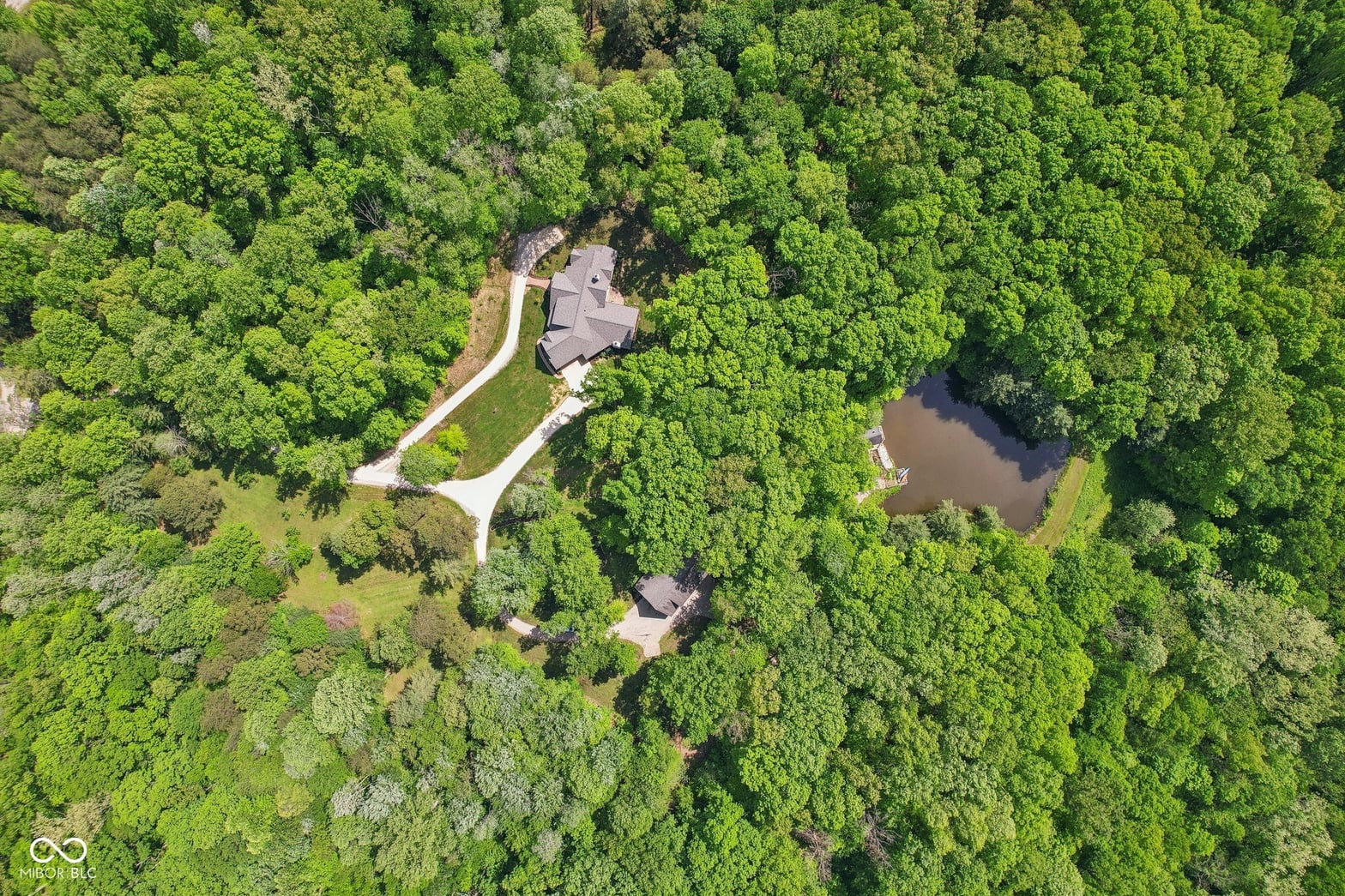 Aerial view at 7258 N Richardson Drive, Morgantown, IN