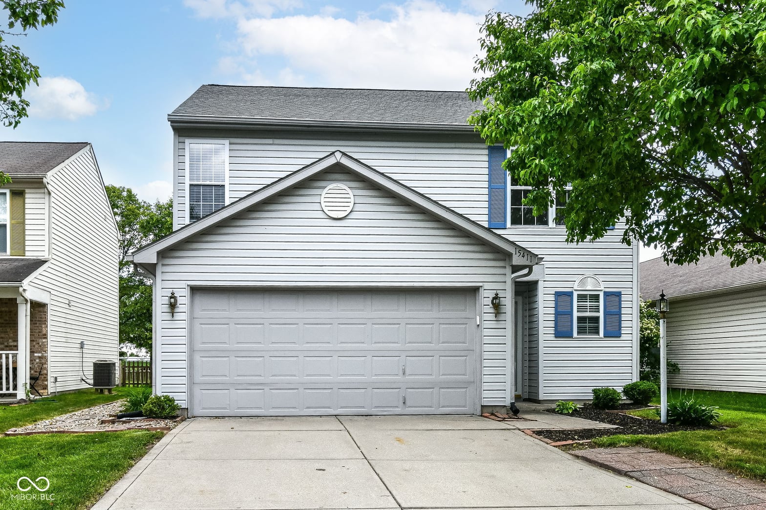 Front exterior at 15411 Wandering Way, Noblesville, IN