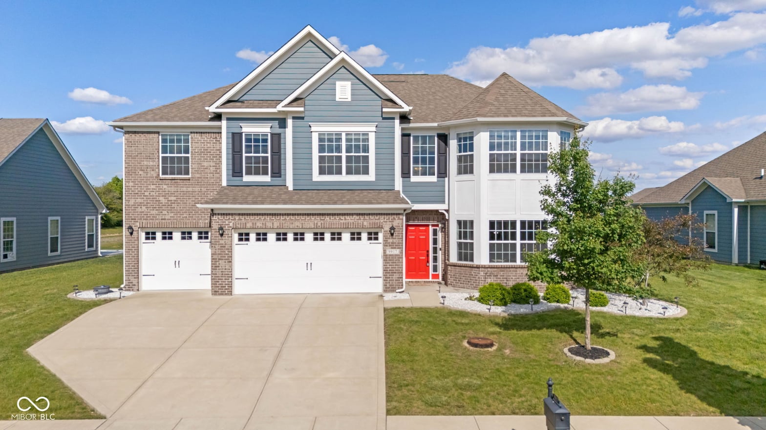 Front exterior at 9917 Gallop Lane, Fishers, IN