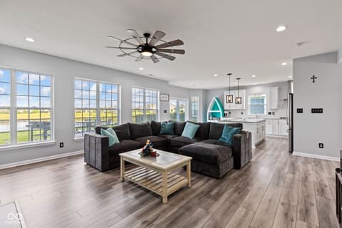 Living room at 9917 Gallop Lane, Fishers, IN