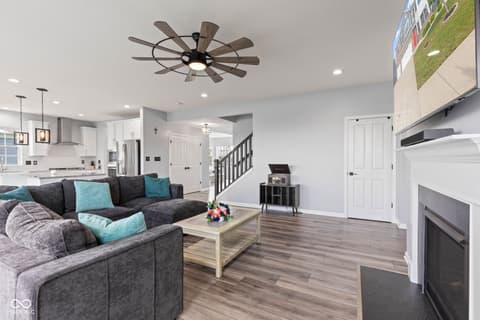 Living room at 9917 Gallop Lane, Fishers, IN