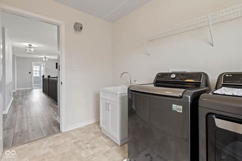 Laundry room at 9917 Gallop Lane, Fishers, IN