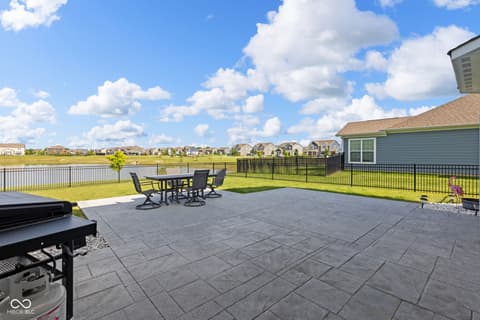 Outdoor living area at 9917 Gallop Lane, Fishers, IN