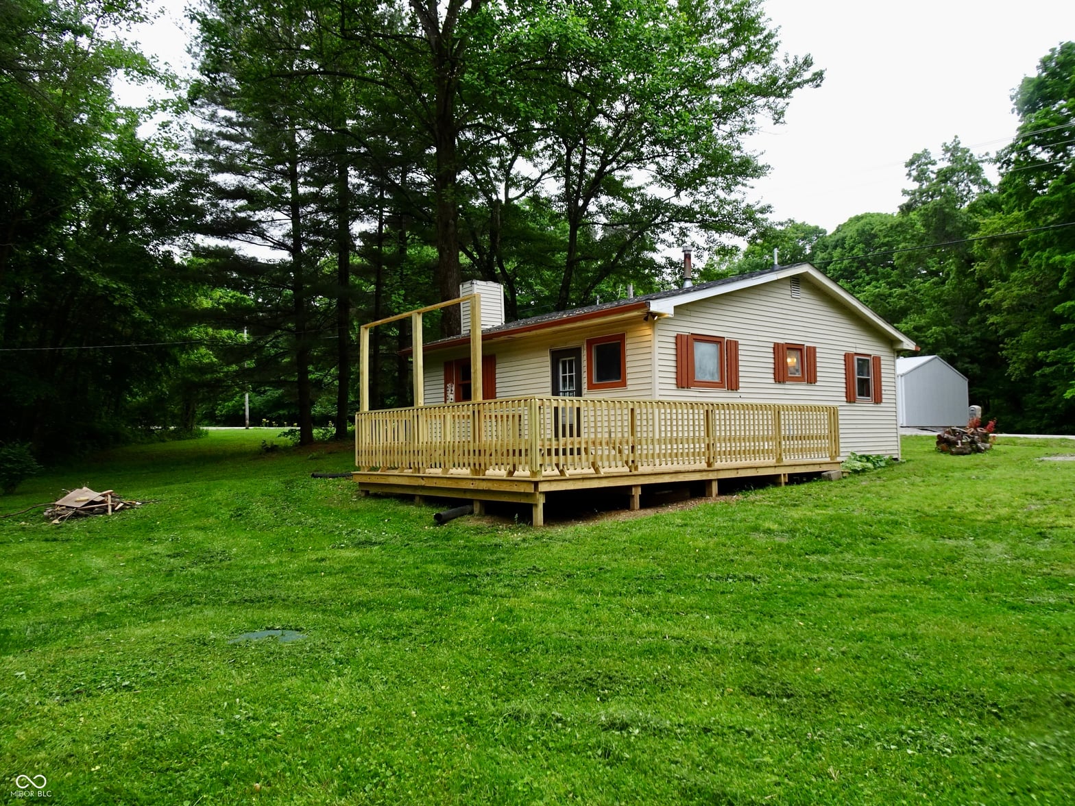 Backyard at 4675 N Herbemont Road, Martinsville, IN