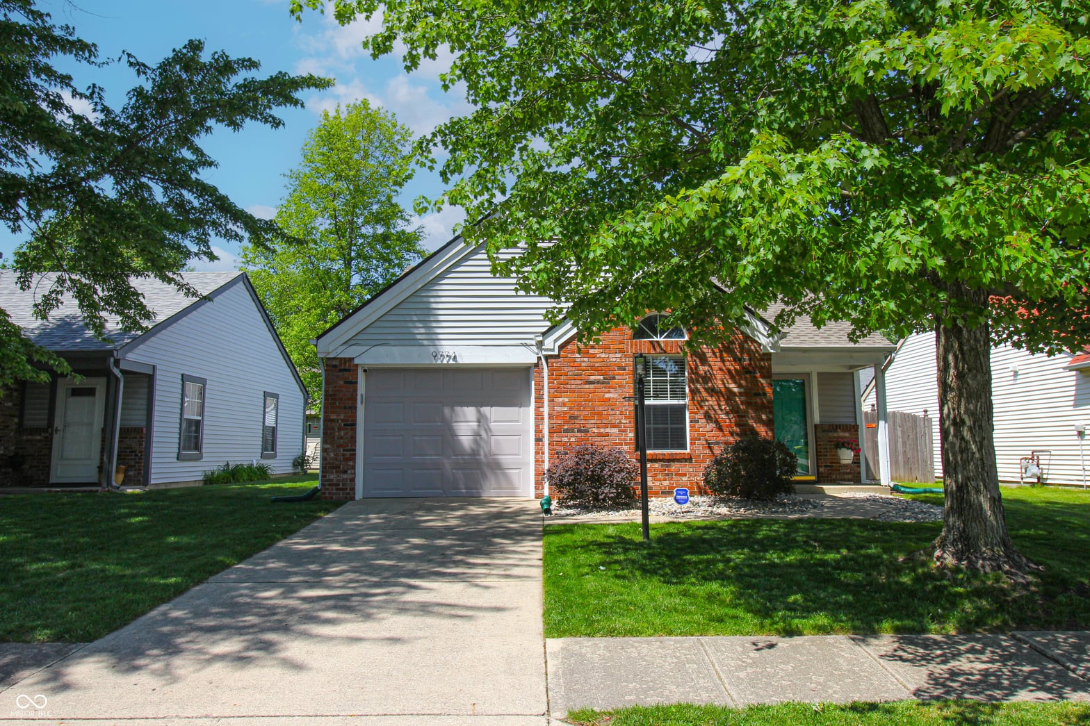 Front exterior at 9774 Foxboro Lane, Fishers, IN