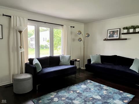 Living room at 377 4th Court E, Carmel, IN
