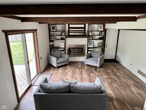 Family room at 377 4th Court E, Carmel, IN