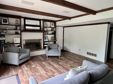 Family room at 377 4th Court E, Carmel, IN