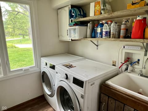 Laundry room at 377 4th Court E, Carmel, IN
