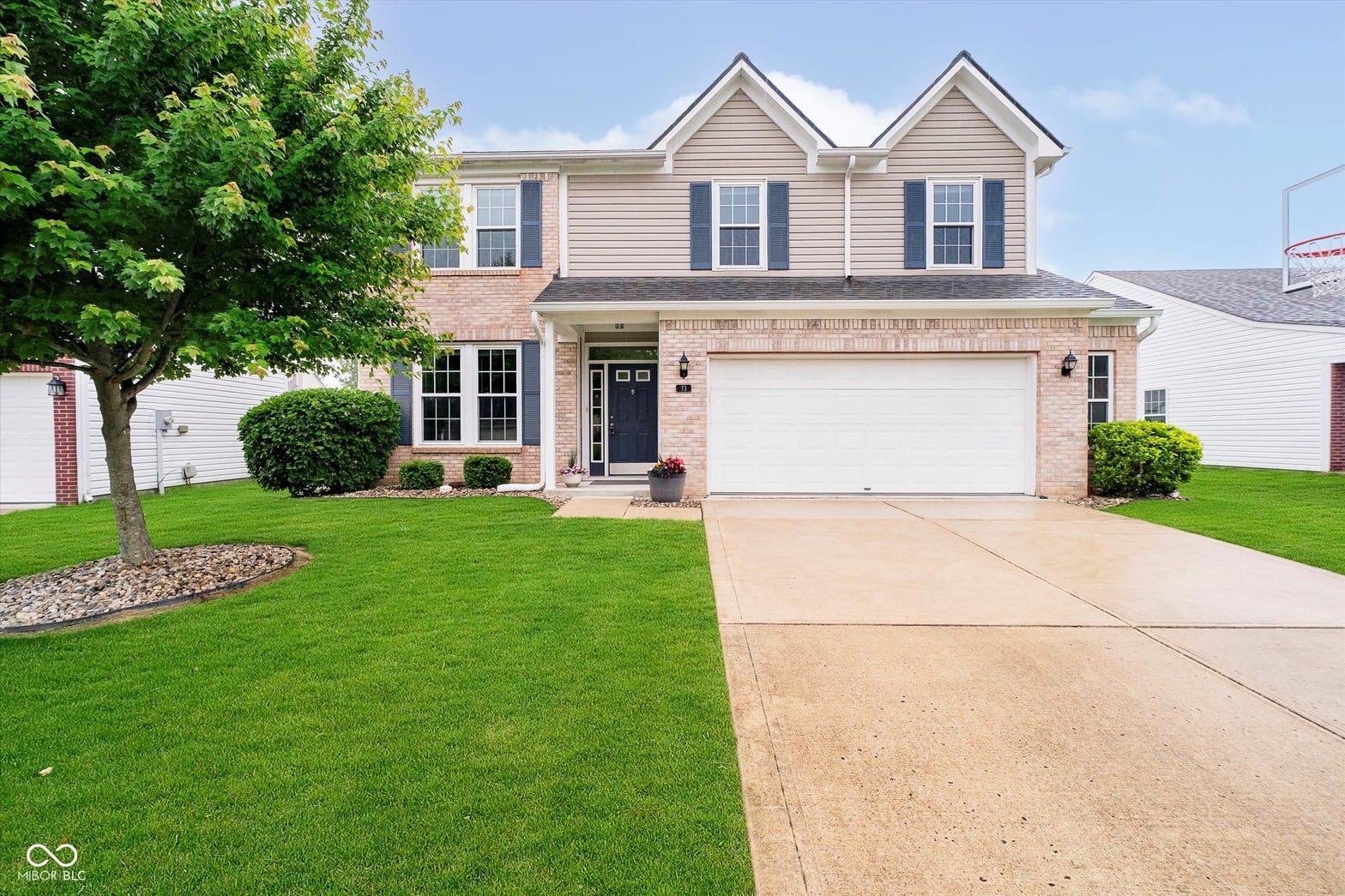 Front exterior at 73 Spring Lake Drive, Westfield, IN