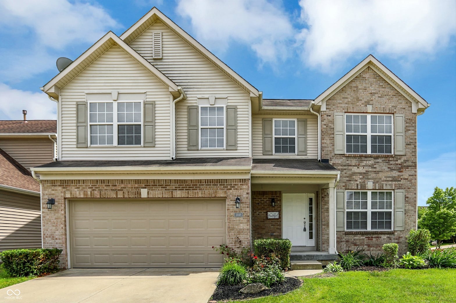 Front exterior at 11849 Traymoore Drive, Fishers, IN