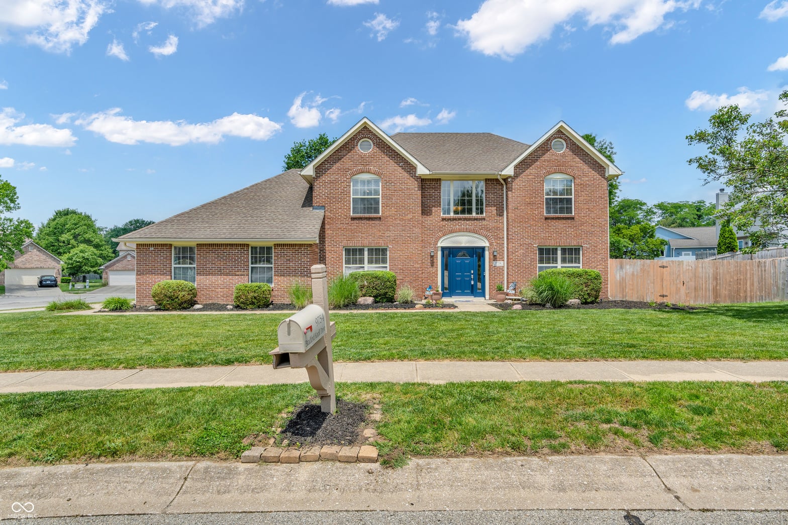 Front exterior at 9754 Bradford Knoll Drive, Fishers, IN