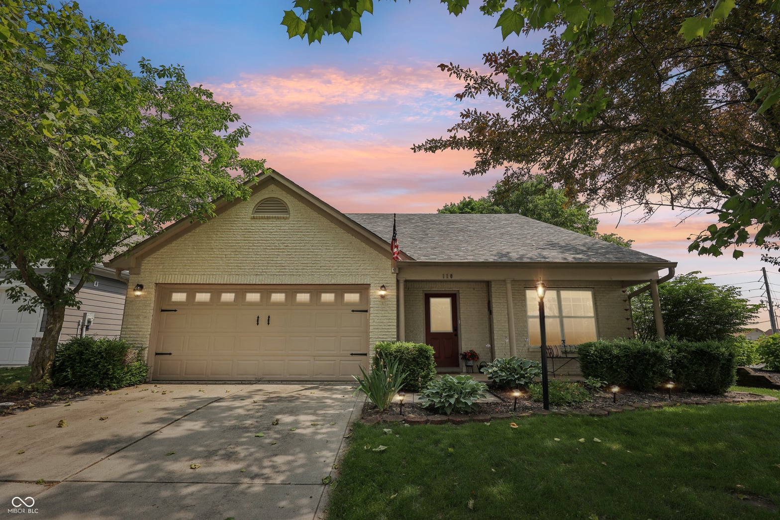 Front exterior at 110 Avon Lane, Noblesville, IN