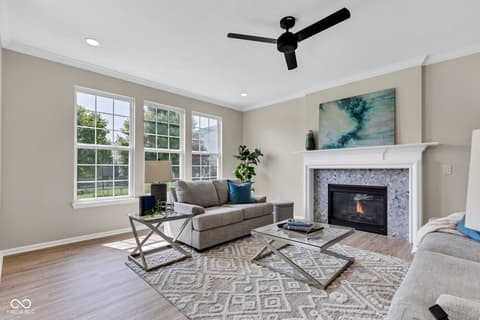 Living room at 515 Lynton Way, Westfield, IN