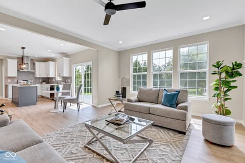Living room at 515 Lynton Way, Westfield, IN