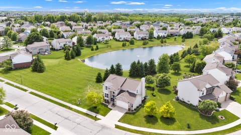 Aerial view at 515 Lynton Way, Westfield, IN