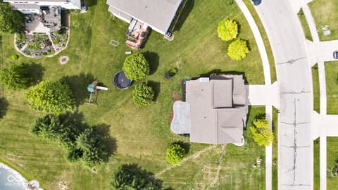 Aerial view at 515 Lynton Way, Westfield, IN