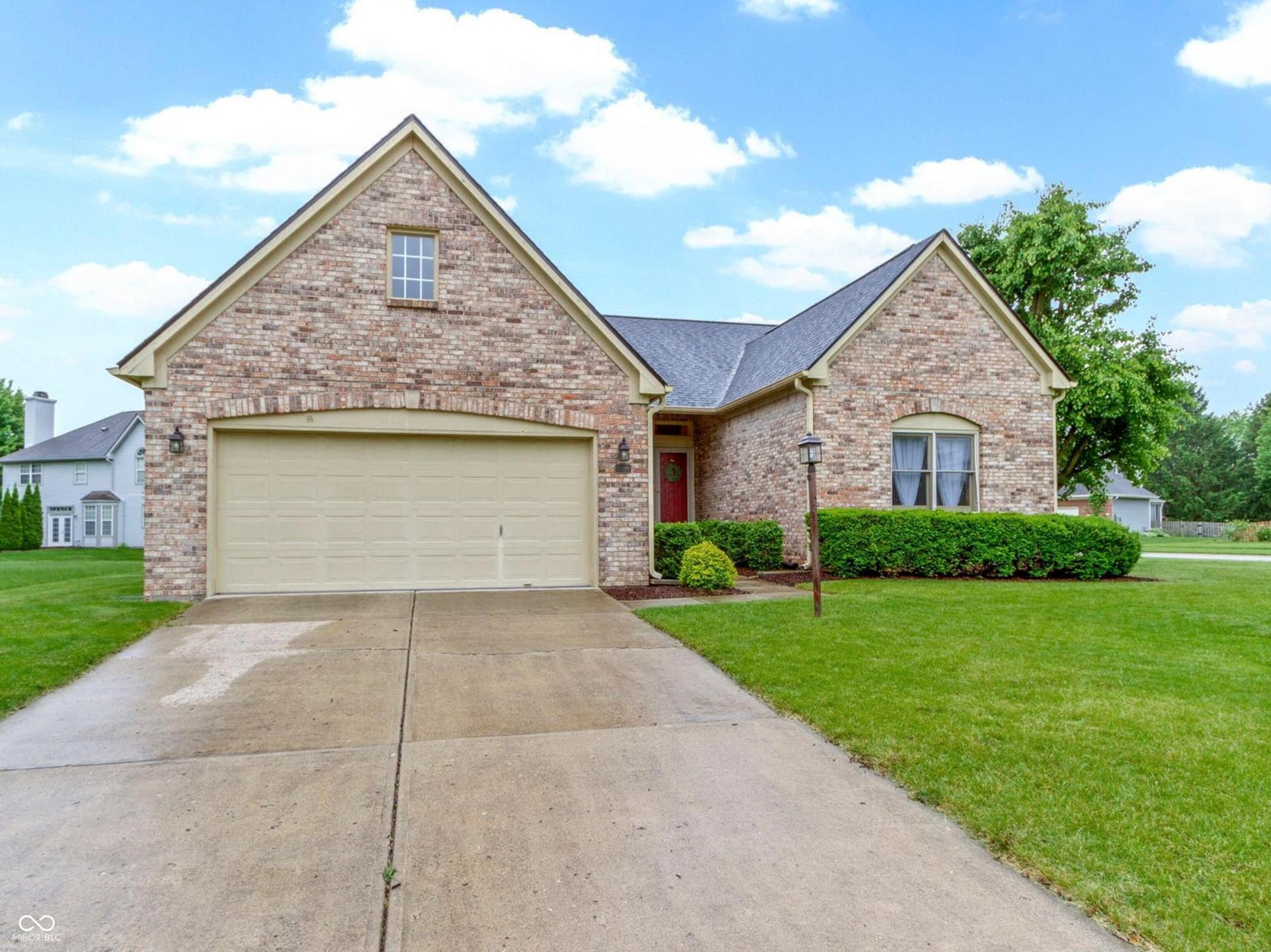 Front exterior at 8599 Lansdowne Drive, Fishers, IN