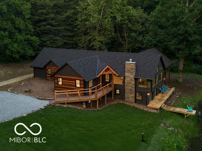 Backyard at 3463 Plum Creek Road, Nashville, IN