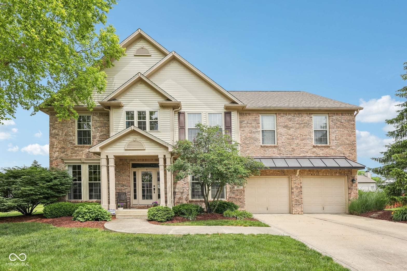 Front exterior at 9833 Parkshore Drive, Fishers, IN
