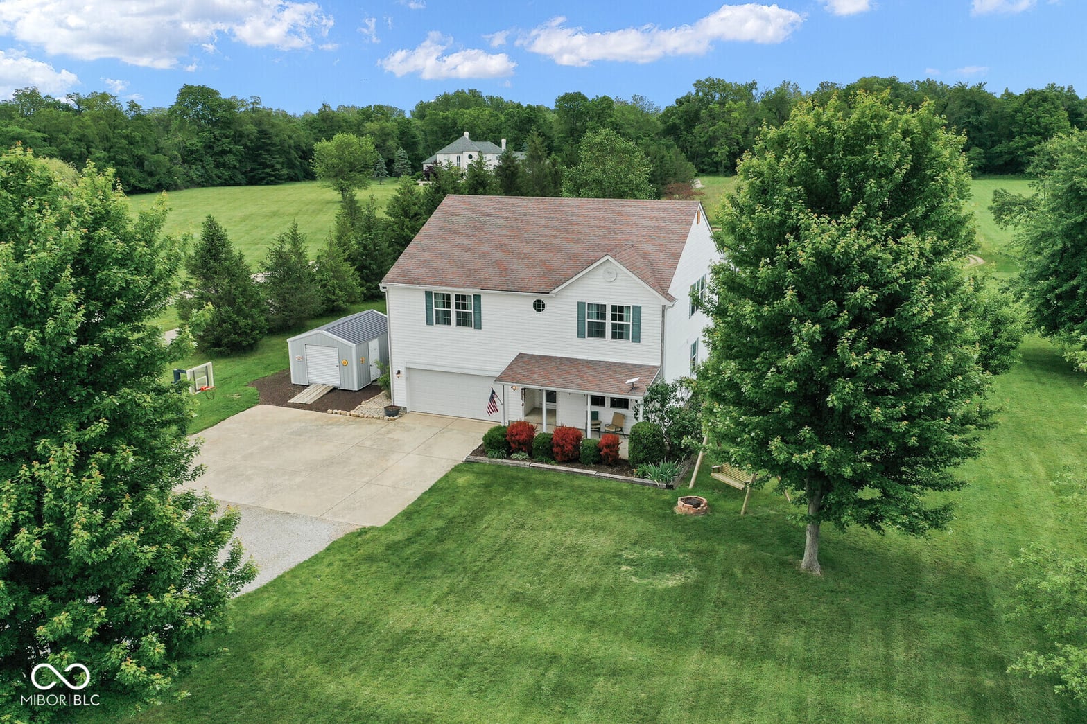 Front exterior at 11198 N 650 W, Fountaintown, IN