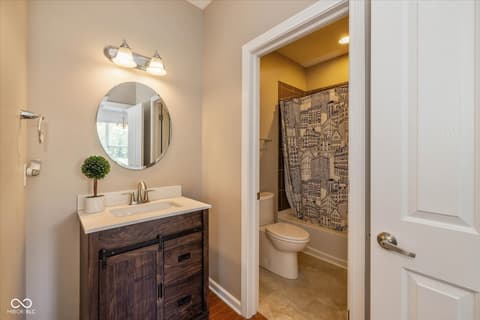Bathroom at 12772 Tram Lane, Carmel, IN