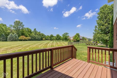 Outdoor living area at 12772 Tram Lane, Carmel, IN