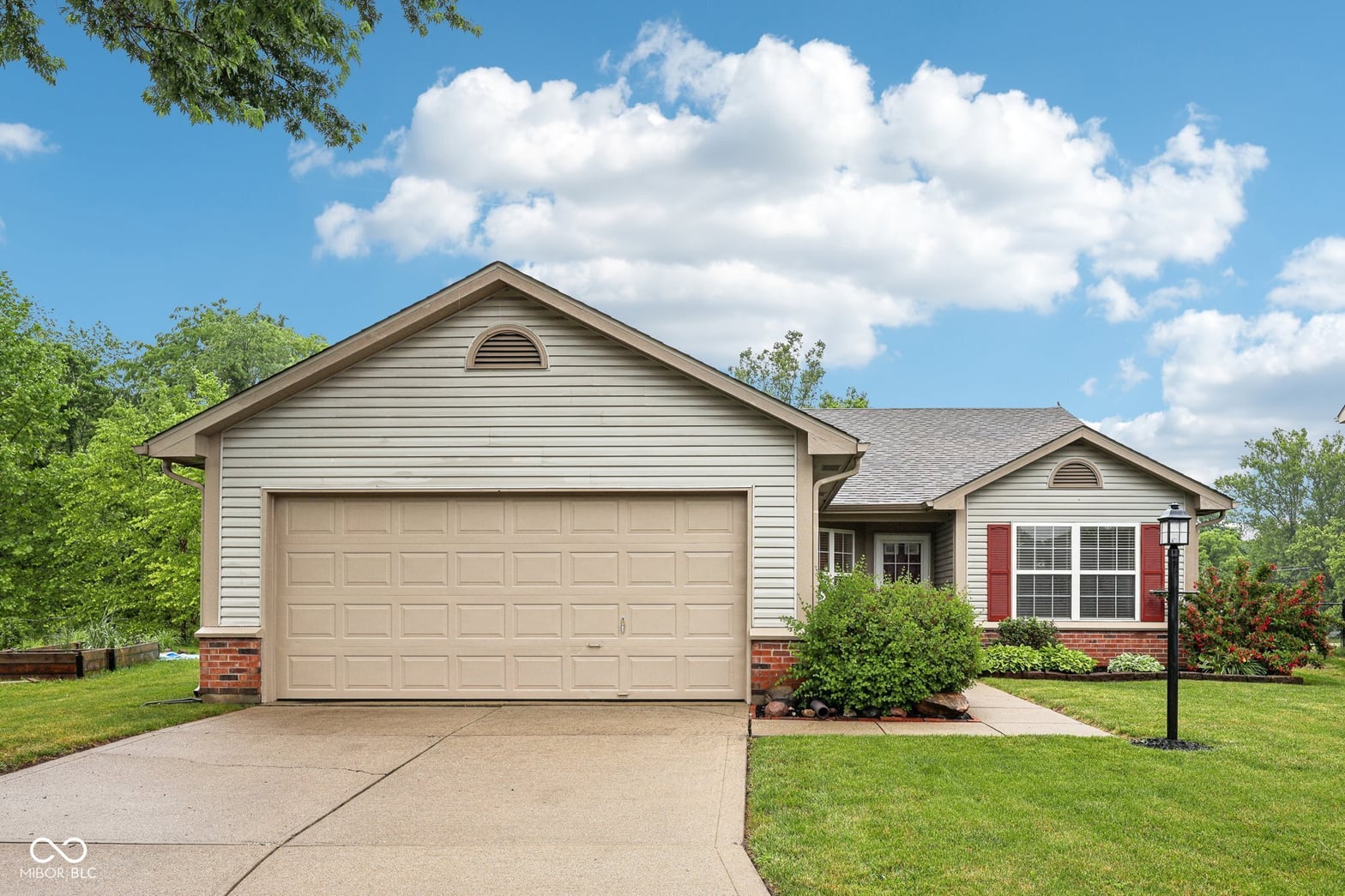 Front exterior at 12207 Blue Sky Drive, Fishers, IN