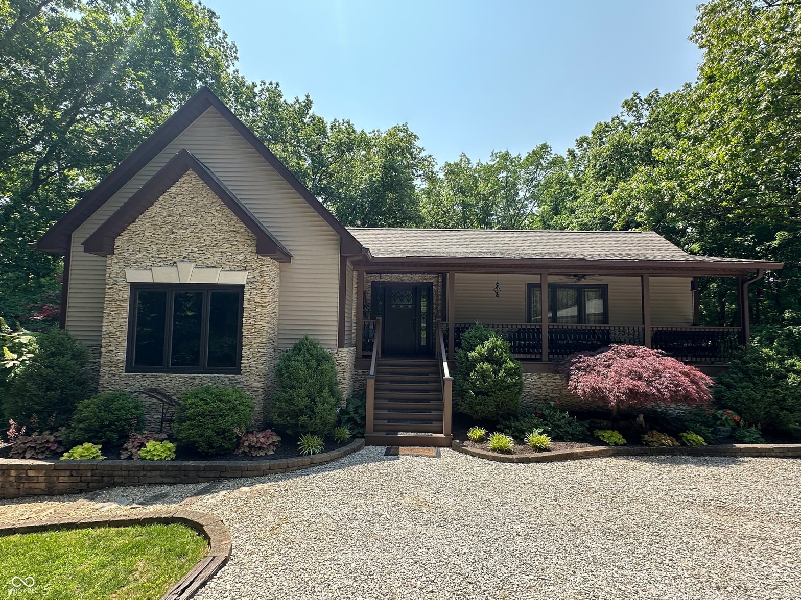 Front exterior at 204 Hardin Ridge Road, Bedford, IN