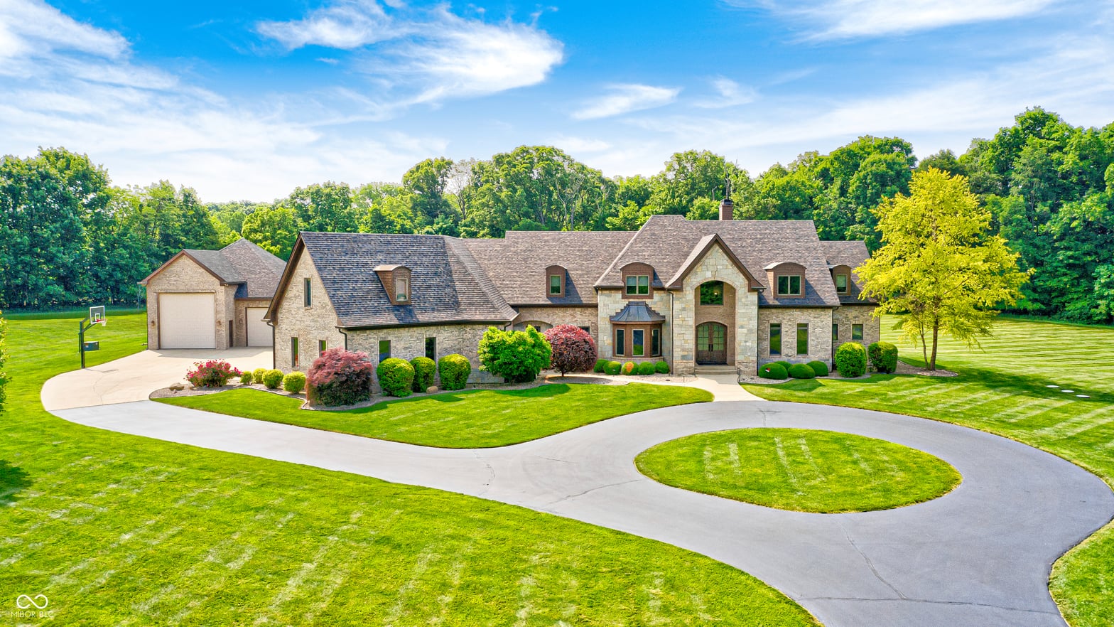 Front exterior at 4181 Whitetail Woods Drive, Bargersville, IN