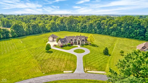 Aerial view at 4181 Whitetail Woods Drive, Bargersville, IN