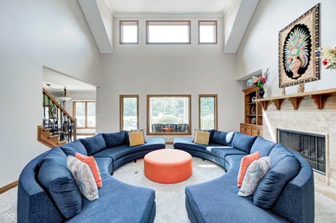 Living room at 4181 Whitetail Woods Drive, Bargersville, IN