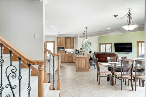 Dining room at 4181 Whitetail Woods Drive, Bargersville, IN