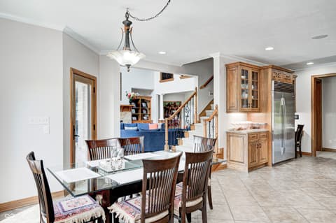 Dining room at 4181 Whitetail Woods Drive, Bargersville, IN