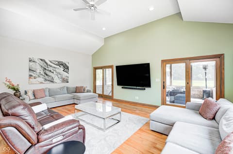 Living room at 4181 Whitetail Woods Drive, Bargersville, IN