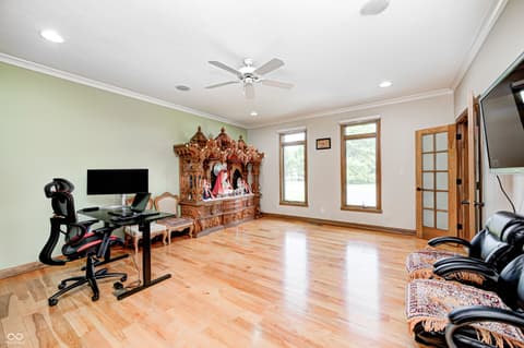 Home office at 4181 Whitetail Woods Drive, Bargersville, IN