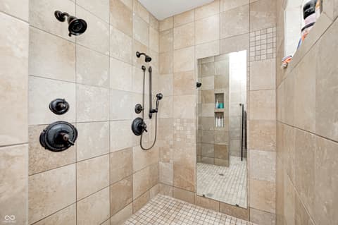 Primary bathroom at 4181 Whitetail Woods Drive, Bargersville, IN