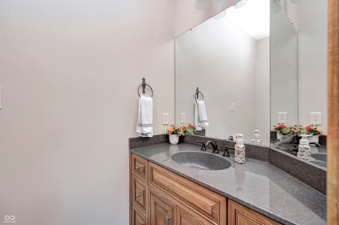 Bathroom at 4181 Whitetail Woods Drive, Bargersville, IN
