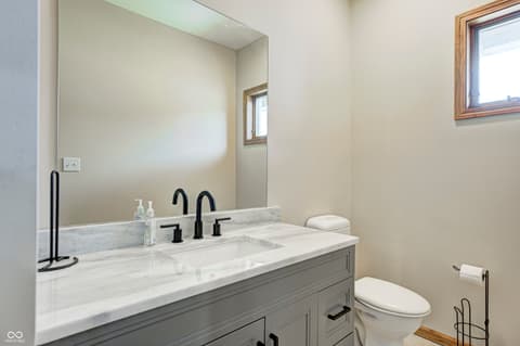 Bathroom at 4181 Whitetail Woods Drive, Bargersville, IN