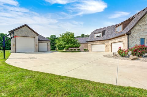 Front exterior at 4181 Whitetail Woods Drive, Bargersville, IN