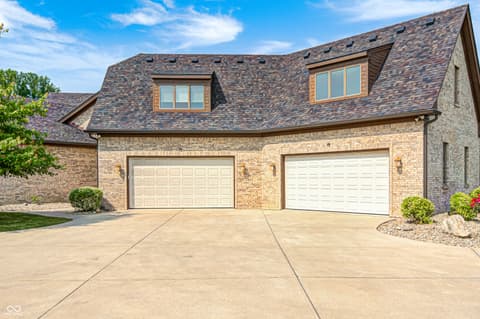 Front exterior at 4181 Whitetail Woods Drive, Bargersville, IN
