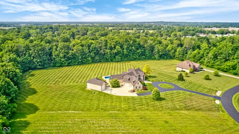 Aerial view at 4181 Whitetail Woods Drive, Bargersville, IN