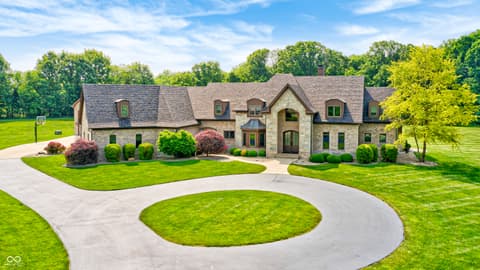 Front exterior at 4181 Whitetail Woods Drive, Bargersville, IN