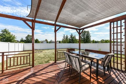 Outdoor living area at 17303 Puntledge Drive, Westfield, IN