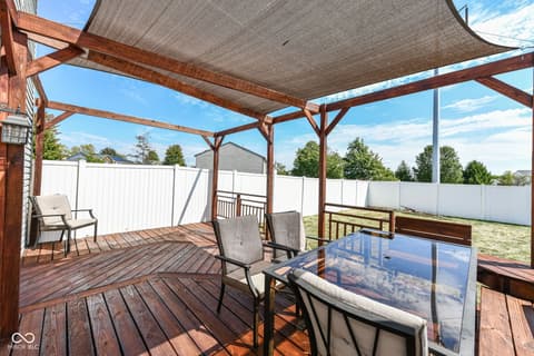 Outdoor living area at 17303 Puntledge Drive, Westfield, IN